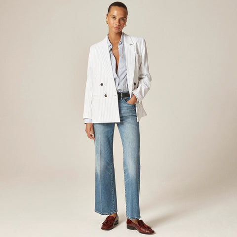 Jules classic-fit shirt in striped cotton poplin