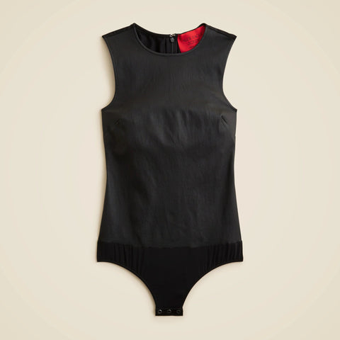 Alex Eagle X J.Crew leather-blend bodysuit