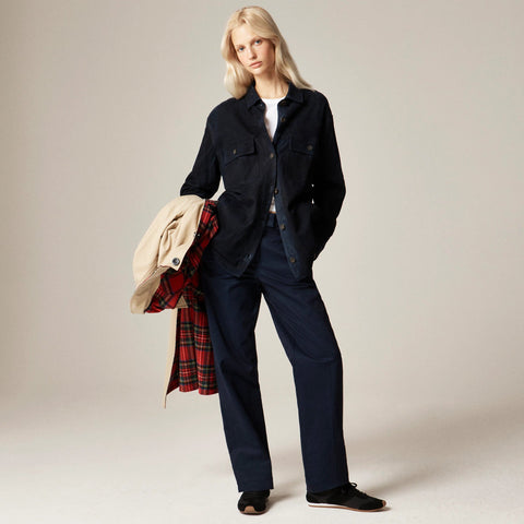 Alex Eagle X J.Crew oversized suede shirt