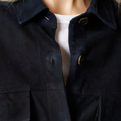 Alex Eagle X J.Crew oversized suede shirt