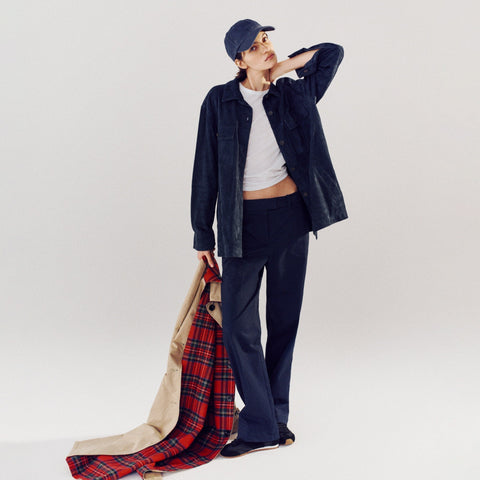 Alex Eagle X J.Crew oversized suede shirt