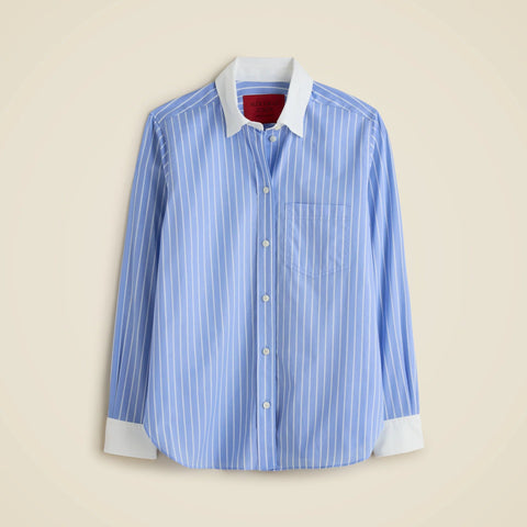 Alex Eagle X J.Crew button-up shirt in pinstripe