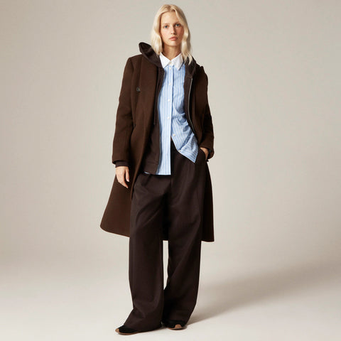 Alex Eagle X J.Crew button-up shirt in pinstripe