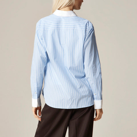 Alex Eagle X J.Crew button-up shirt in pinstripe