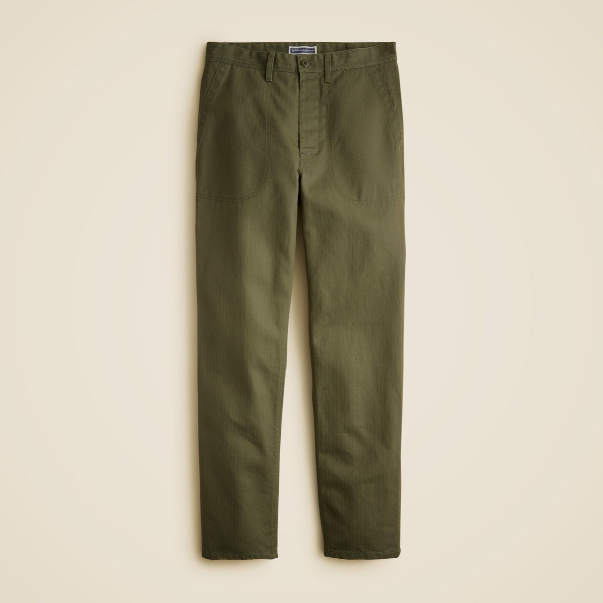 Wallace & Barnes naval trouser in cotton herringbone
