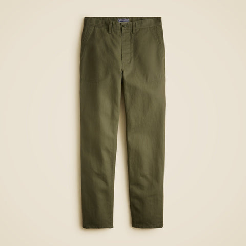 Wallace & Barnes naval trouser in cotton herringbone