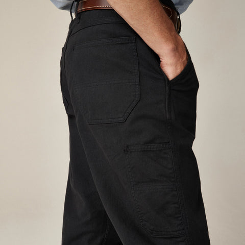 Straight-fit garment-dyed carpenter pant