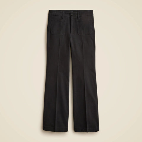 Petite Charley kickout crop pant in chino