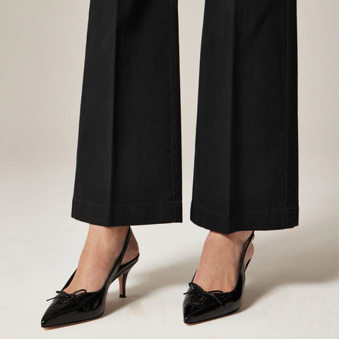 Petite Charley kickout crop pant in chino