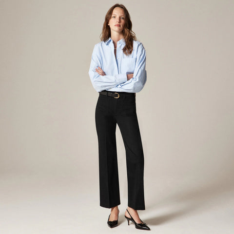 Petite Charley kickout crop pant in chino