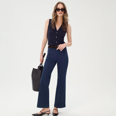 Charley kickout cropped pant in chino