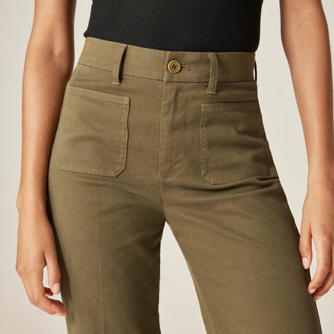 Charley kickout cropped pant in chino