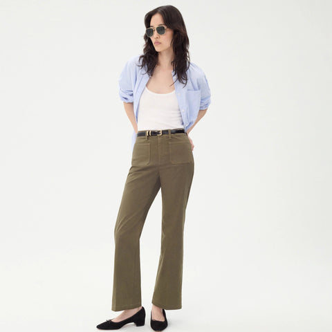 Charley kickout cropped pant in chino