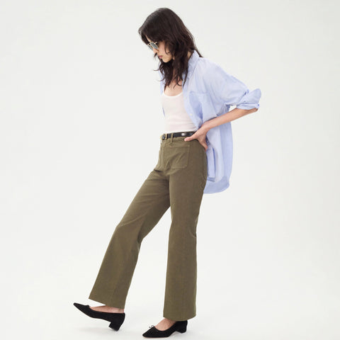 Charley kickout cropped pant in chino