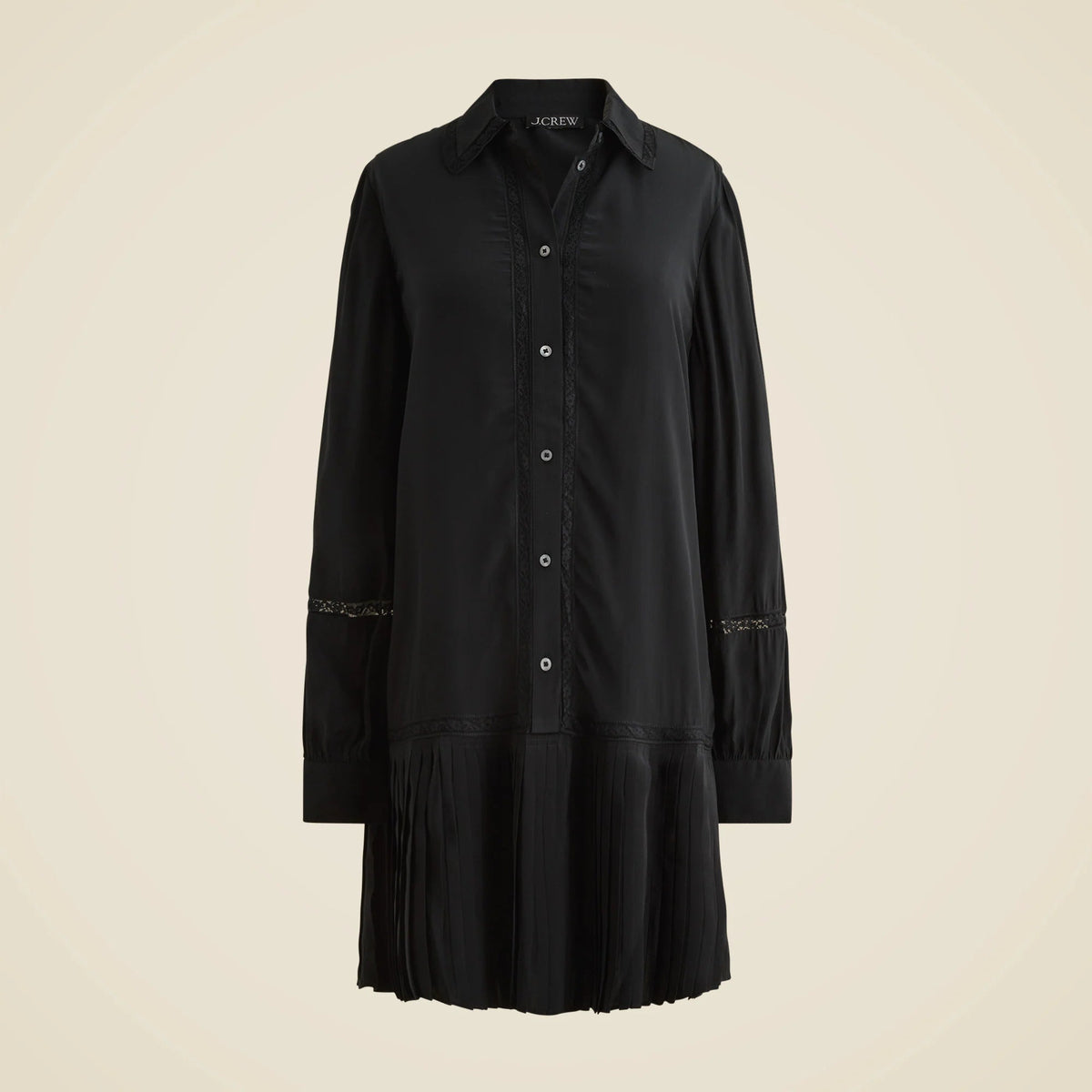 New Amelia shirt-dress in crepe de chine