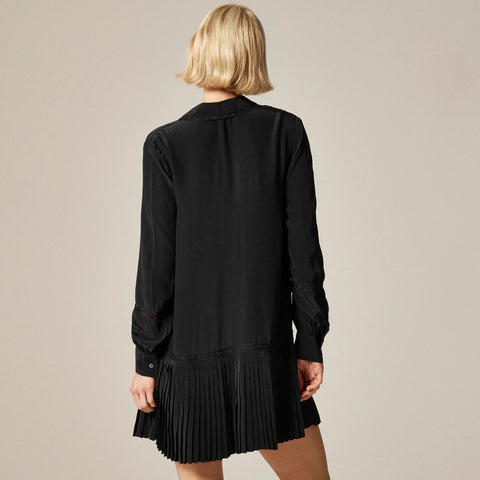 New Amelia shirt-dress in crepe de chine