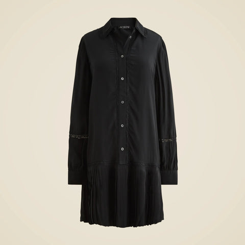 New Amelia shirt-dress in crepe de chine
