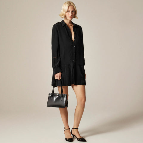 New Amelia shirt-dress in crepe de chine