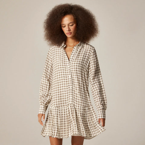 New Amelia shirt-dress in foulard print