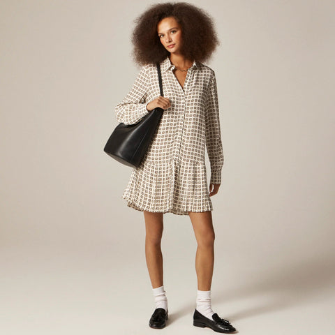 New Amelia shirt-dress in foulard print