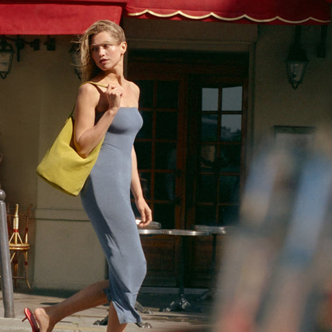 Rouje X J.Crew Cinéma strapless midi dress