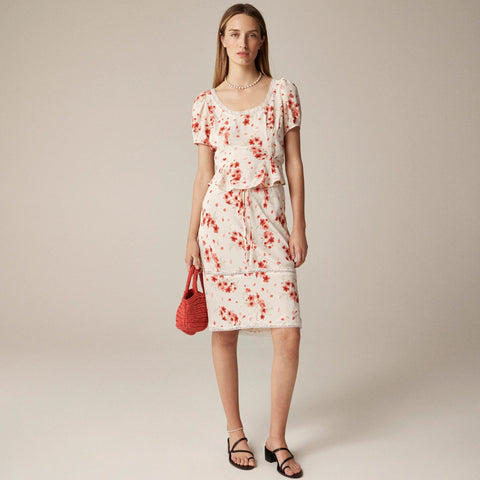 Rouje X J.Crew Poème skirt in vintage floral
