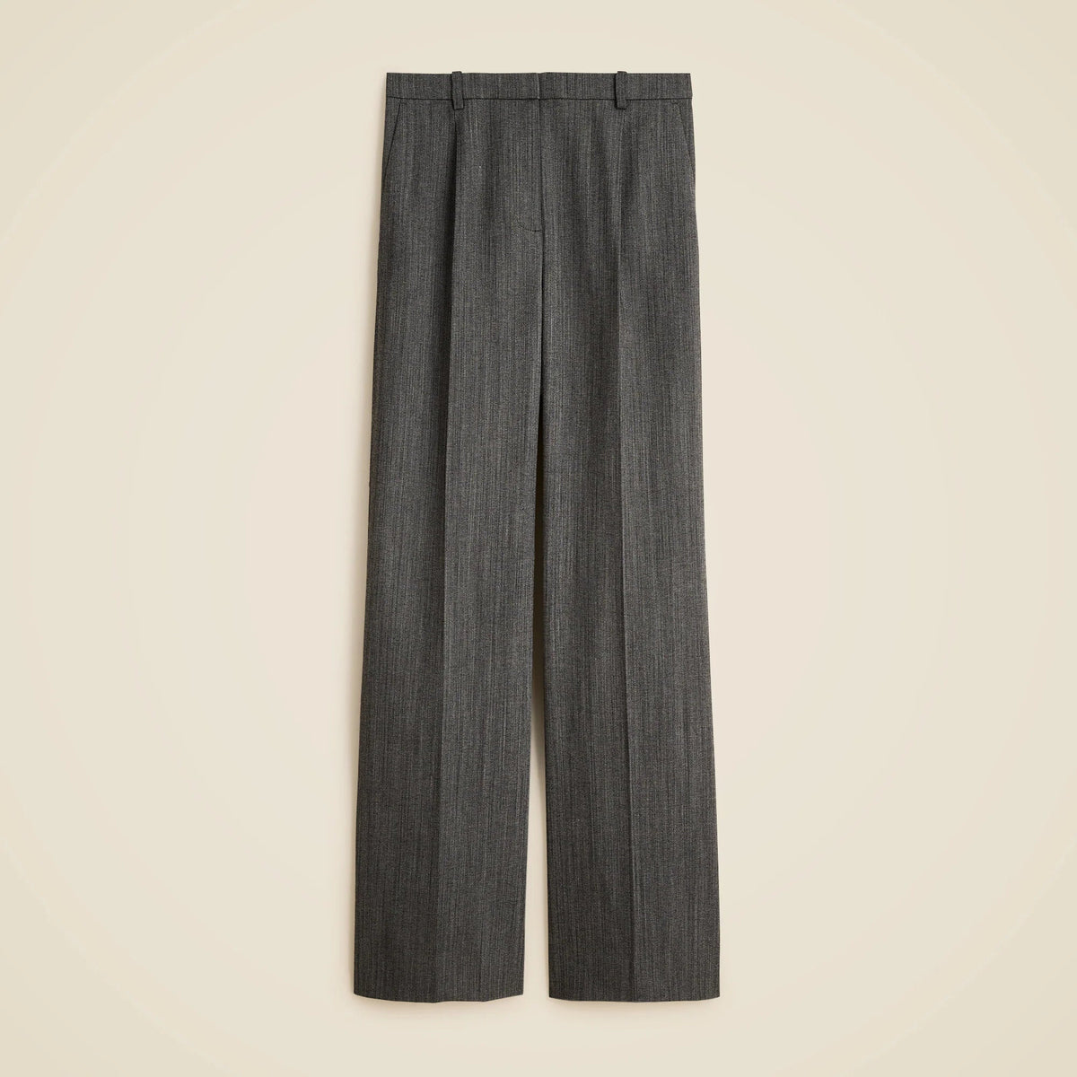 Essential wide-leg pant in Italian studio wool blend