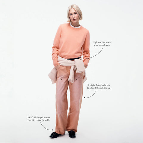 Painter pant in cotton canvas