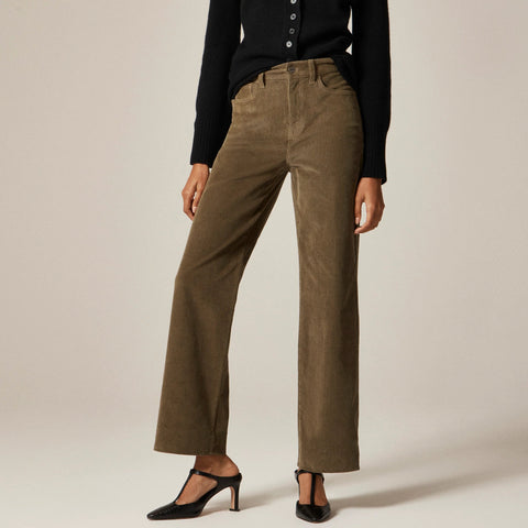 Slim-wide pant in corduroy