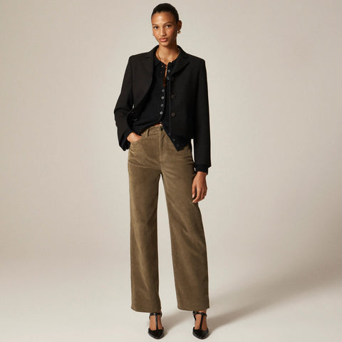 Slim-wide pant in corduroy