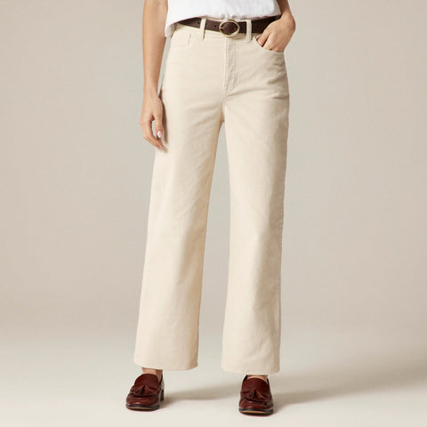 Slim-wide pant in corduroy