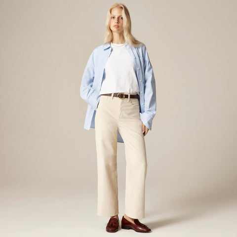 Slim-wide pant in corduroy