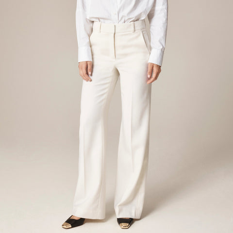 Carolina pant in wool-blend flannel