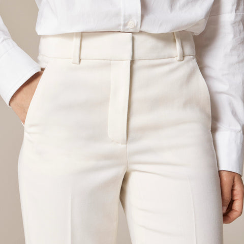 Carolina pant in wool-blend flannel