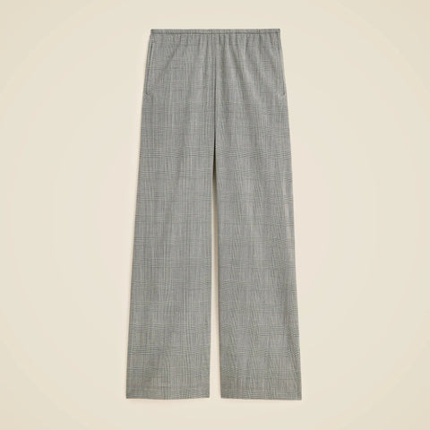Cosmo pant in plaid Italian gauzy wool blend