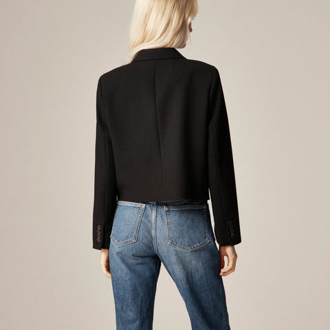 Cropped lady blazer in four-season stretch