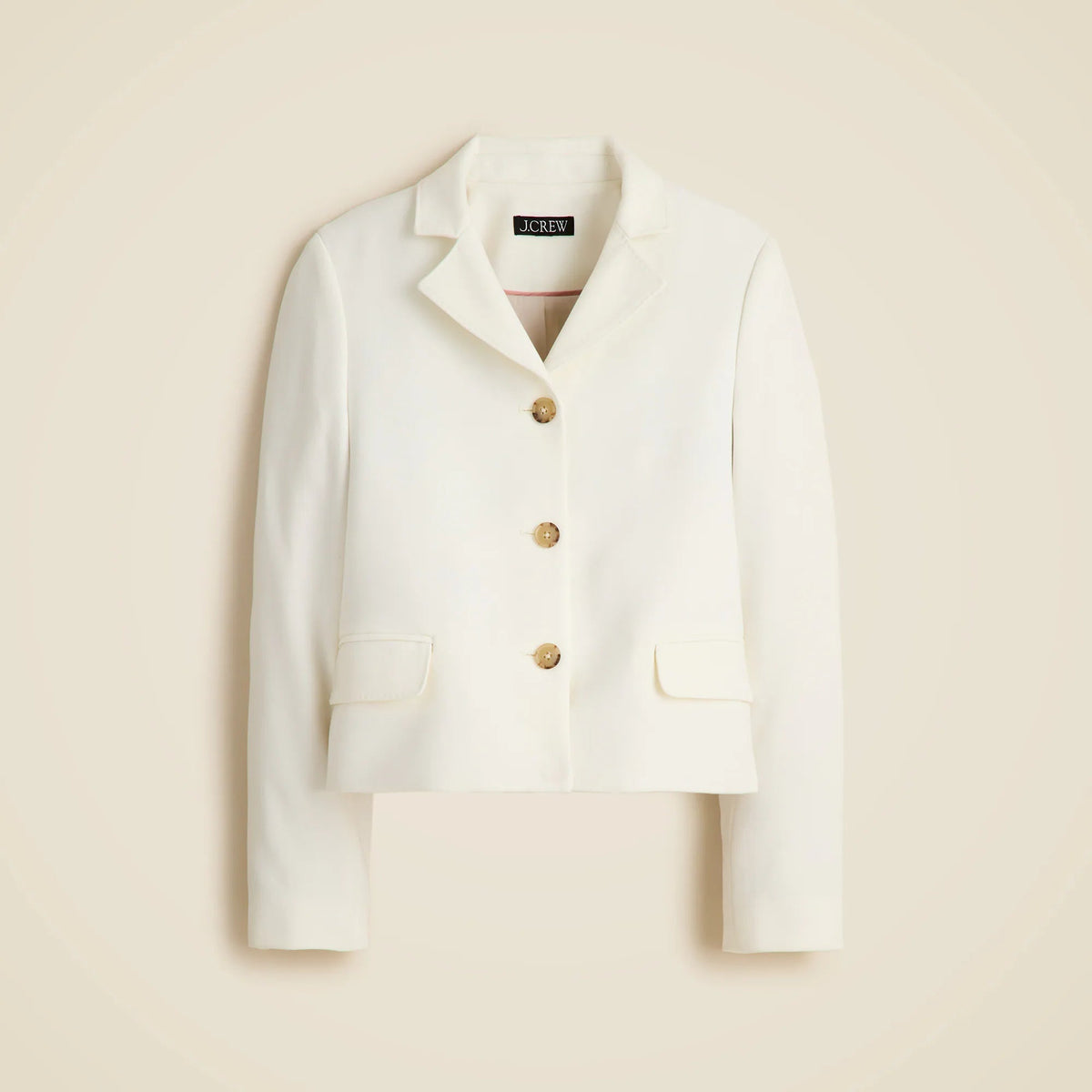 Cropped lady blazer in four-season stretch