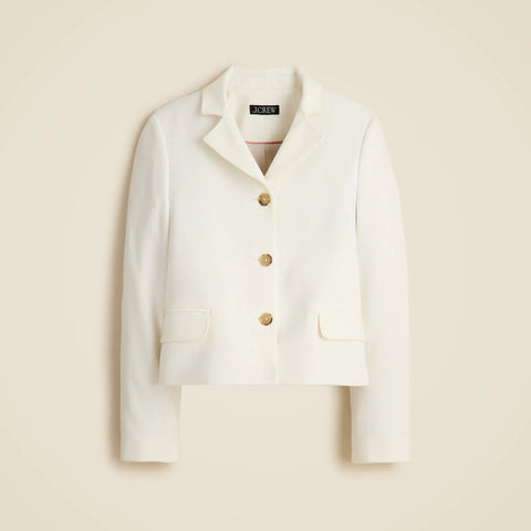 Cropped lady blazer in four-season stretch