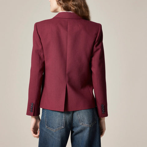 École blazer in Italian gauzy wool blend