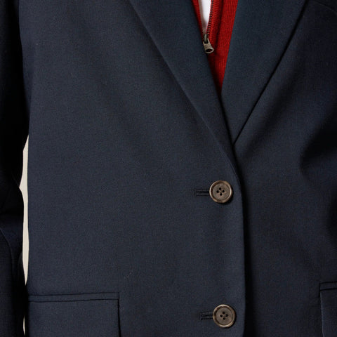 Gamine blazer in Italian studio wool blend
