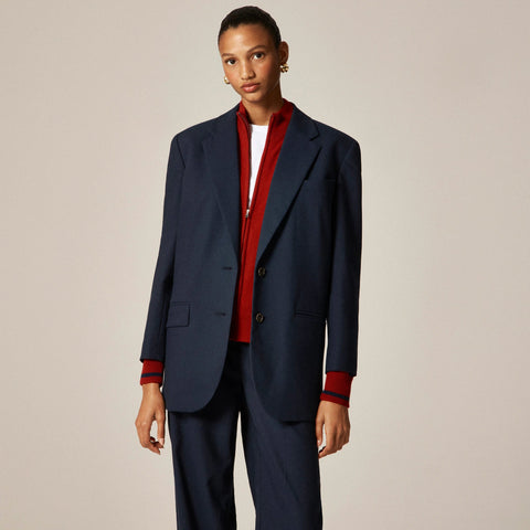 Gamine blazer in Italian studio wool blend