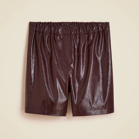Boxer short in distressed faux leather