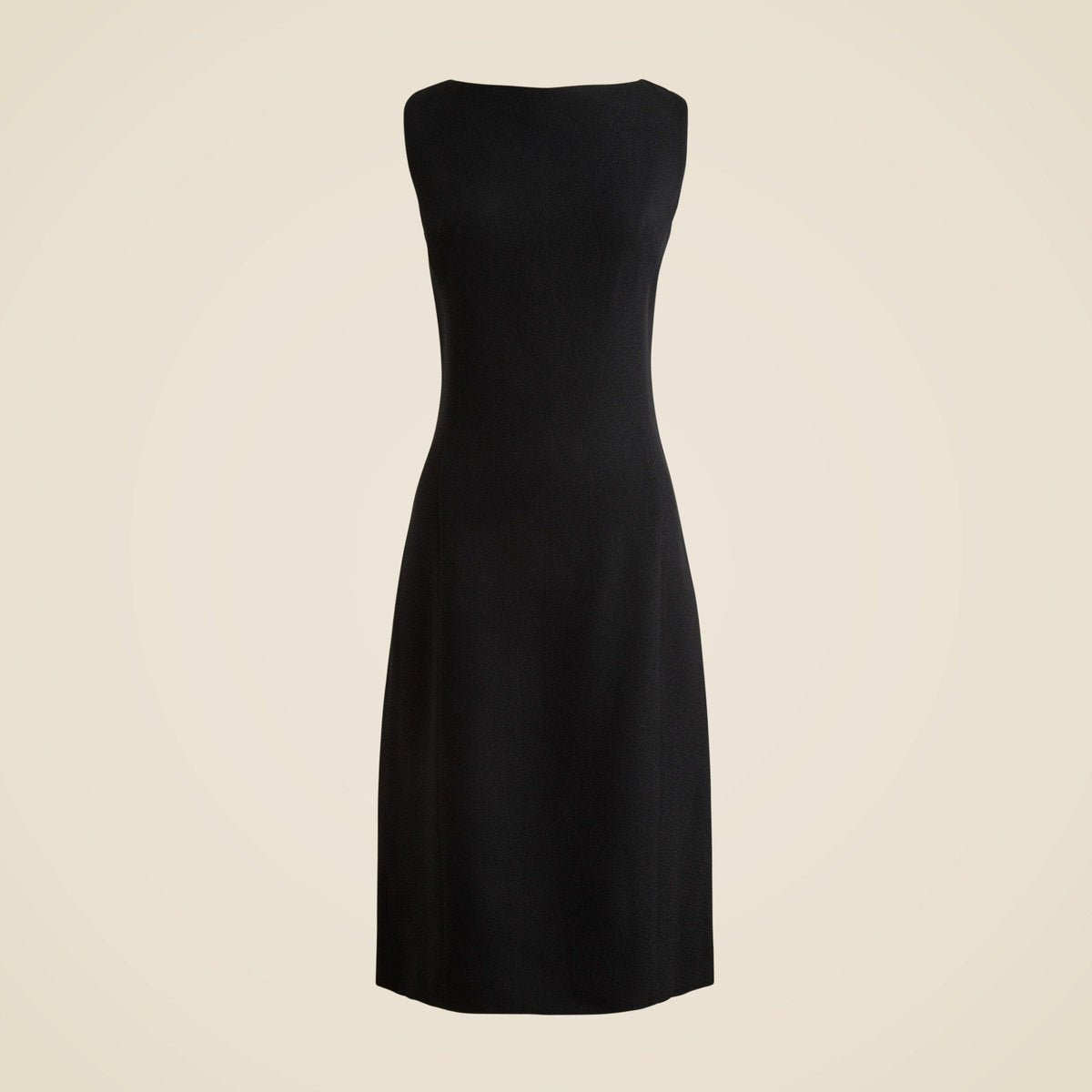 Seamed sheath dress in bouclé