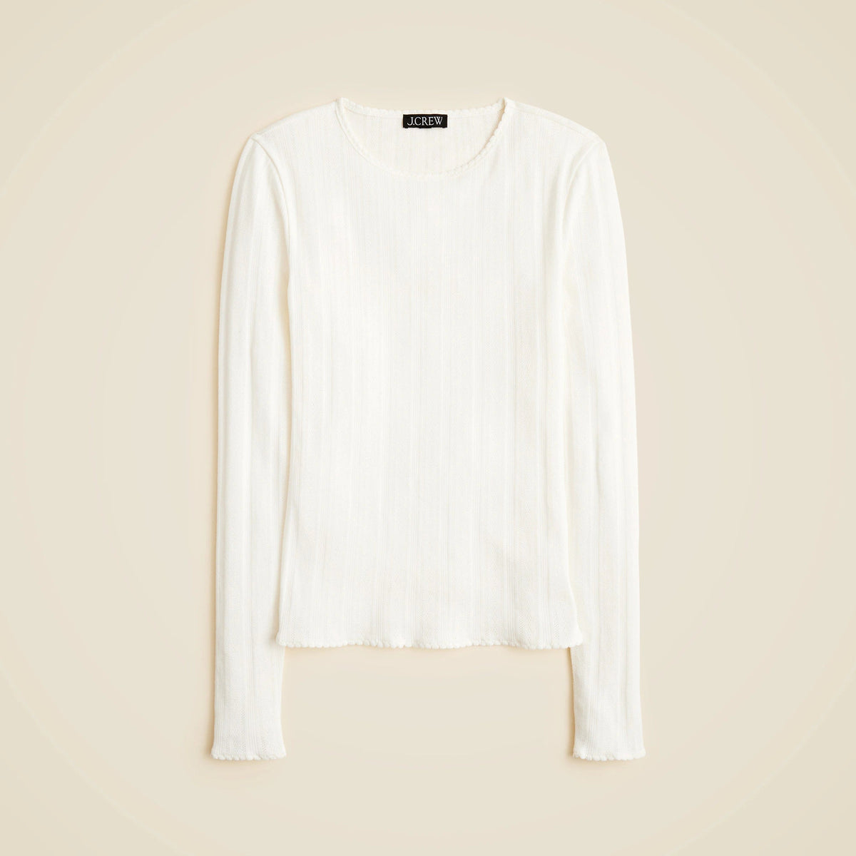 New pointelle long-sleeve T-shirt