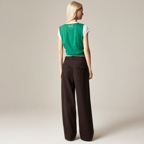 Alex Eagle X J.Crew pleated pant in wool blend