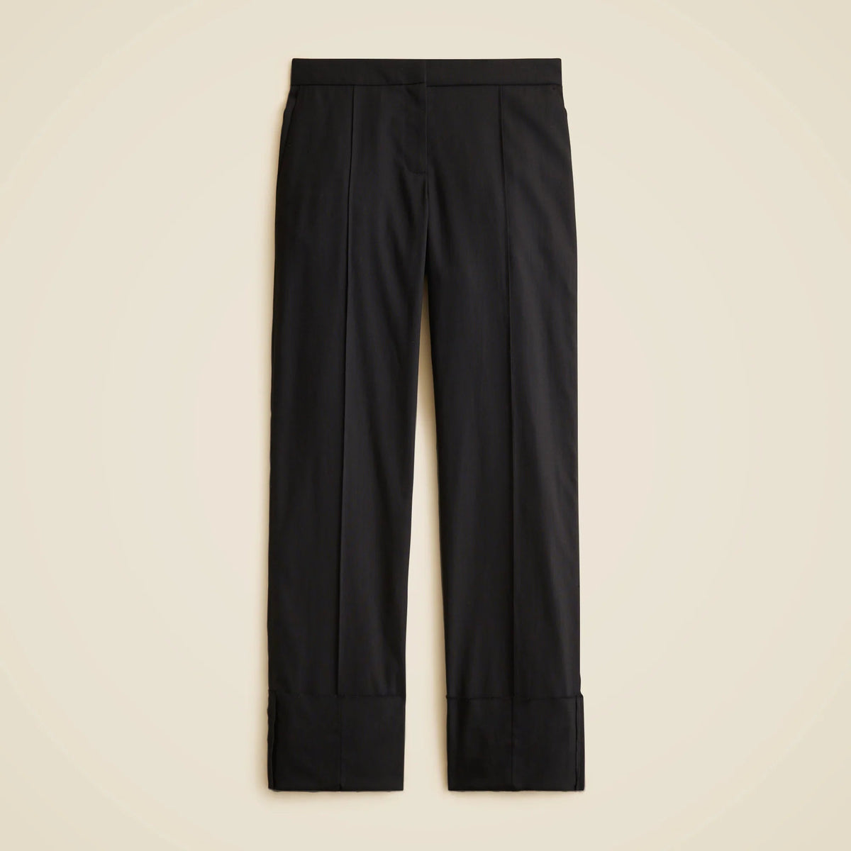 Alex Eagle X J.Crew cuffed mid-rise trouser in wool-cotton blend