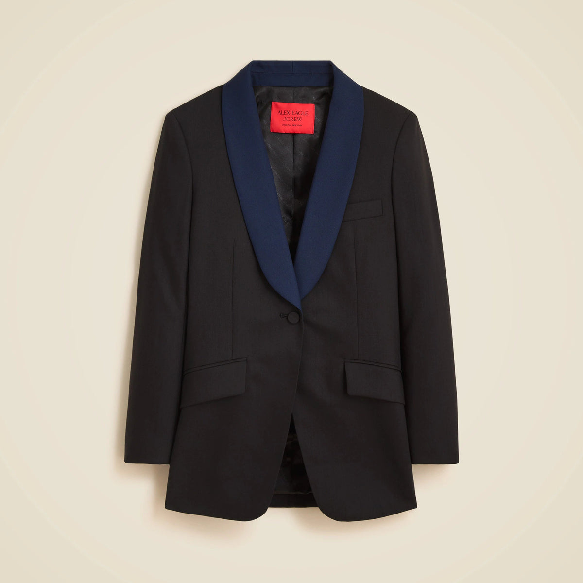 Alex Eagle X J.Crew tuxedo blazer in wool blend