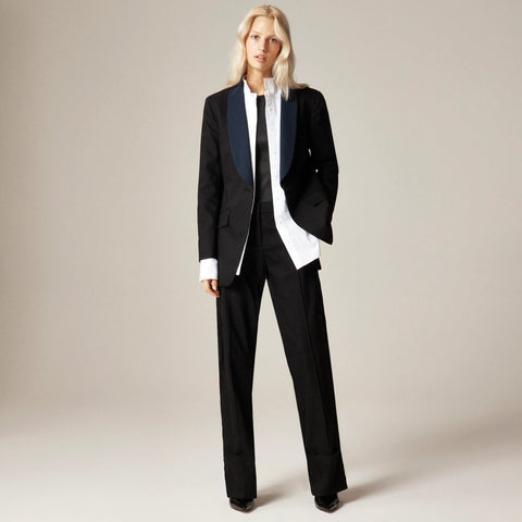 Alex Eagle X J.Crew tuxedo blazer in wool blend