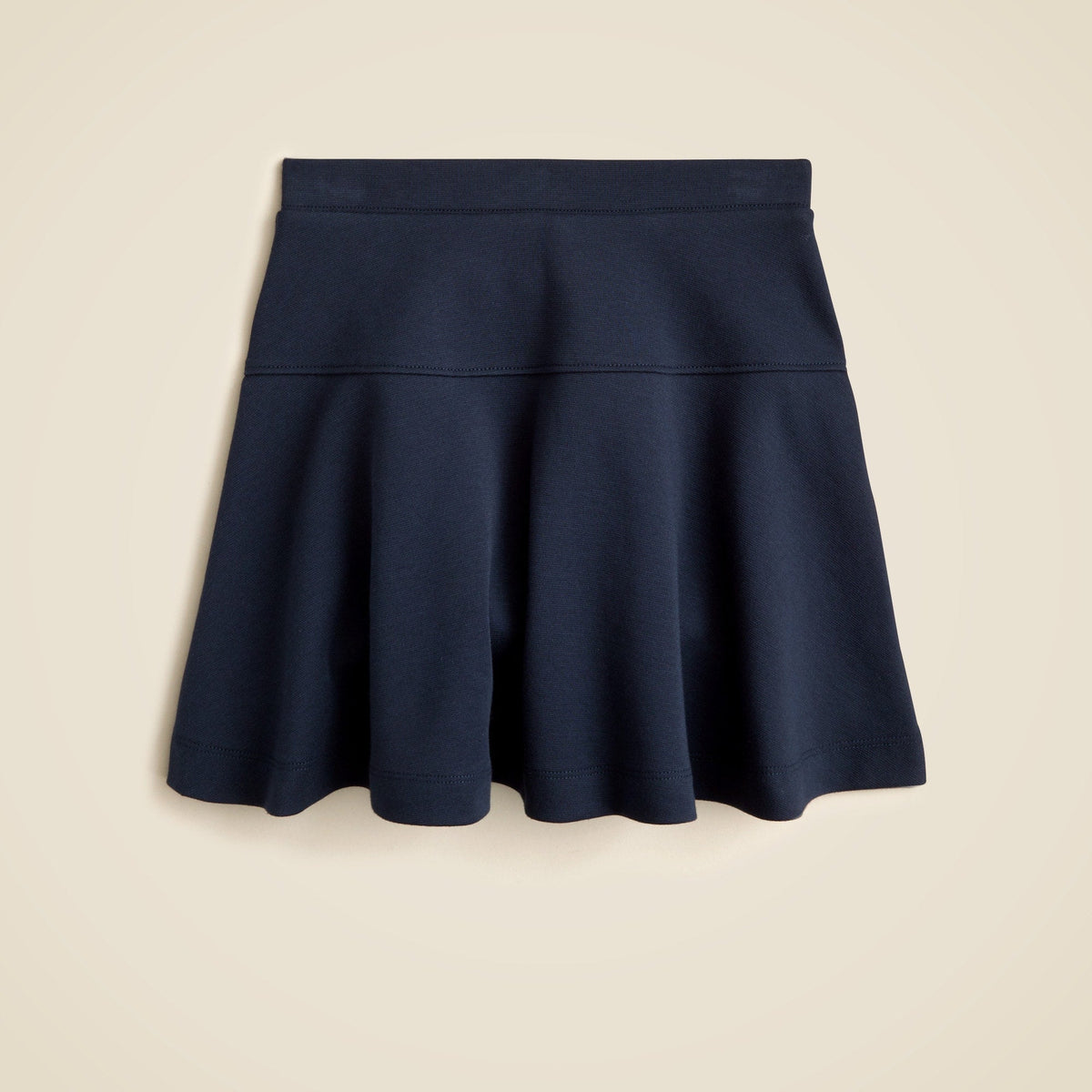 Girls' uniform skort in ponte