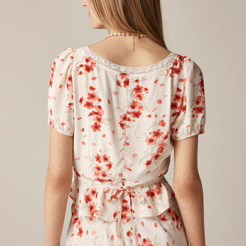 Rouje X J.Crew Poet top in vintage floral